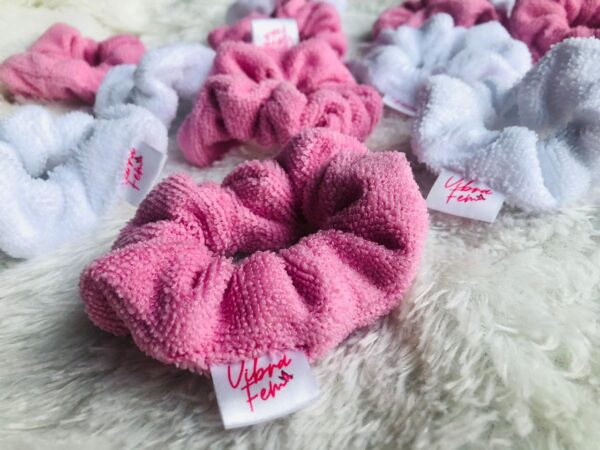 Scrunchie de Tela Microfibra (ROSADO)